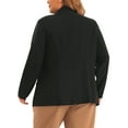thumbnail image 3 of Agnes Orinda Plus Size Business Suit Blazer for Women Button Long Sleeve Office Work Blazer Jacket, 3 of 5