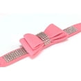 thumbnail image 2 of Mumup Dazzling Rhinestone Dog Collar with Soft Fabric and Crystal Bow Tie - Elegant and Glamorous Puppy Collars for Small Dogs with Leash, 2 of 6