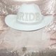thumbnail image 4 of Bachelorette Party Hat Bride To Be hat Bridal Shower Bride Cowboy Hat With Veil Bride Cowgirl Hat Bridal Party Hat white veil, 4 of 4