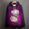 thumbnail image 4 of Invader Zim Hoodie 3D Print Pullover Hooded Long Sleeve Sweatshirts Tops Blouse with Pocket for Mens Womens, 4 of 8