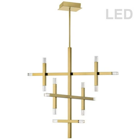 

Dainolite Lighting FCS-3656C-AGB 56W Chandelier with Acrylic Diffuser Aged Brass