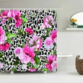 thumbnail image 6 of Floral Plant Leaf Flowers Fabric Waterproof Polyester Shower Curtains Bathroom Curtain Bath Printing, 6 of 7
