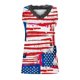 thumbnail image 4 of Camiseta Sin Mangas Para Mujer Tops Sin Mangas Encaje Con Cuello en V Patchwork Día de La Independencia Estampado Sin Mangas Blusa Superior Odeerbi  ODB167240, 4 of 5
