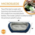 thumbnail image 4 of K&H Pet Products Bolster Couch Pet Bed Blue/Gray Large 28 X 40 Inches, 4 of 7