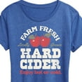 thumbnail image 3 of Instant Message - Farm Fresh Hard Cider Hot or Cold - Women's Short Sleeve Graphic T-Shirt, 3 of 6