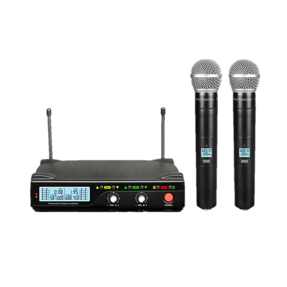 Micrófonos Inalámbricos SOUNDTRACK STW-31HU2 Mano Cardioides Rango de Frecuencia 620-681 MHz Negro