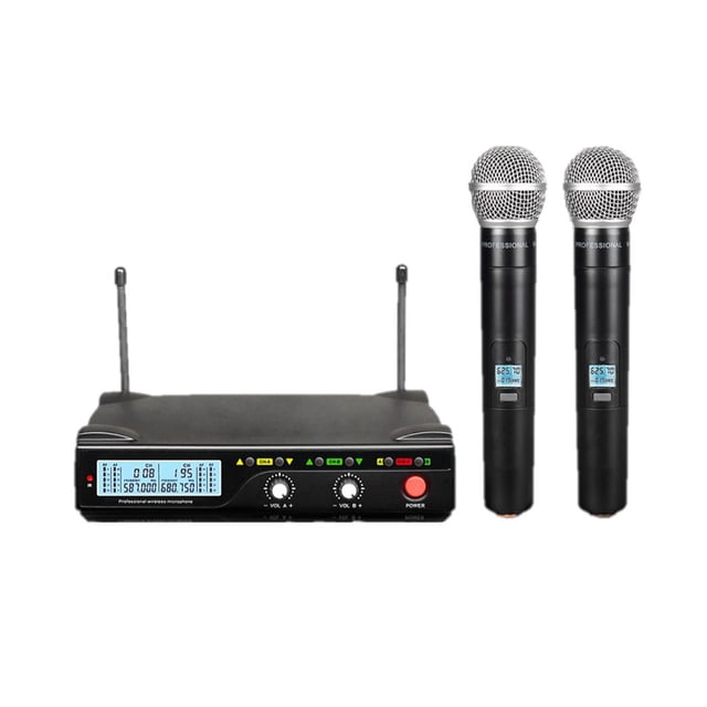 Micrófonos Inalámbricos SOUNDTRACK STW-31HU2 Mano Cardioides Rango de Frecuencia 620-681 MHz Negro