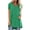 Green womens sets, variant on Dianli Plus Size Womens Summer Tops Solid Basic Tops Tees Blouses Summer Tops Hawaiian Casual Fashion Short Sleeve V-Neck T-Shirt Green xxl