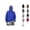 Blue, variant on Balaclava Hoodie for Boys Girls Ninja Hoodies Mask Baggy Harajuku Sweatshirt Pockets Streetwear Sportswear Set