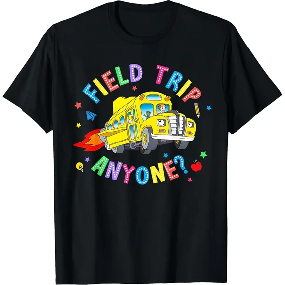 Field Trip Anyone? Field Day Let The Games Begin School Bus T-Shirt