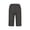 Gray#women shorts summer spring, variant on aohooy Linen Capri Shorts for Women Knee Length Bermuda Short Side Split Buttons Elastic Waist Casual Summer Capris with Pockets Army Green,S