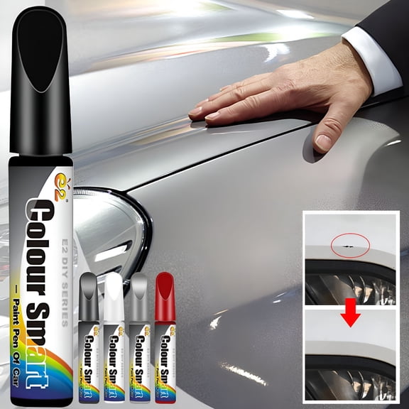 VELIMO Touch Up Paint for Cars, Auto Touch Up Paint Scratch Repair Automotive Black Car Paint Pen 2 in 1 Car Touch Up Paint 12ml
