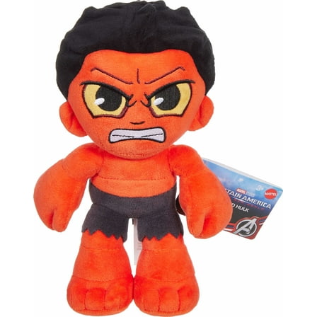 Marvel Cuutopia Red Hulk Plush Toy, 8-inch Collectible Soft Doll, Captain America: Brave New World
