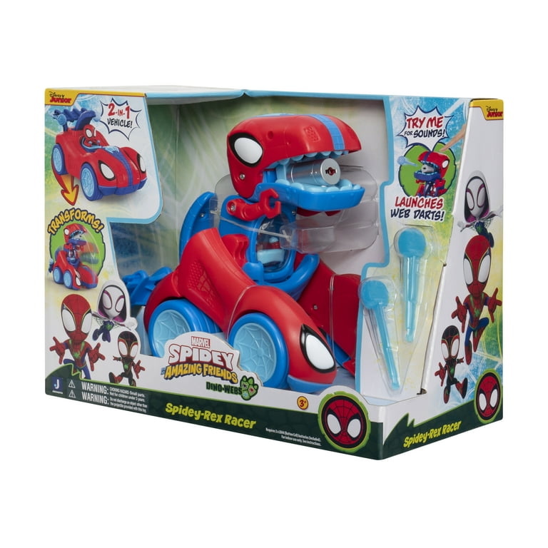 MARVEL Spidey and His Amazing Friends Spidey Rex Racer 8