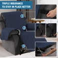 thumbnail image 4 of Pet Sofa Cover Non-Slip Elastic Band Waterproof Sofa Cover (Recliner, Navy/Beige), 4 of 7