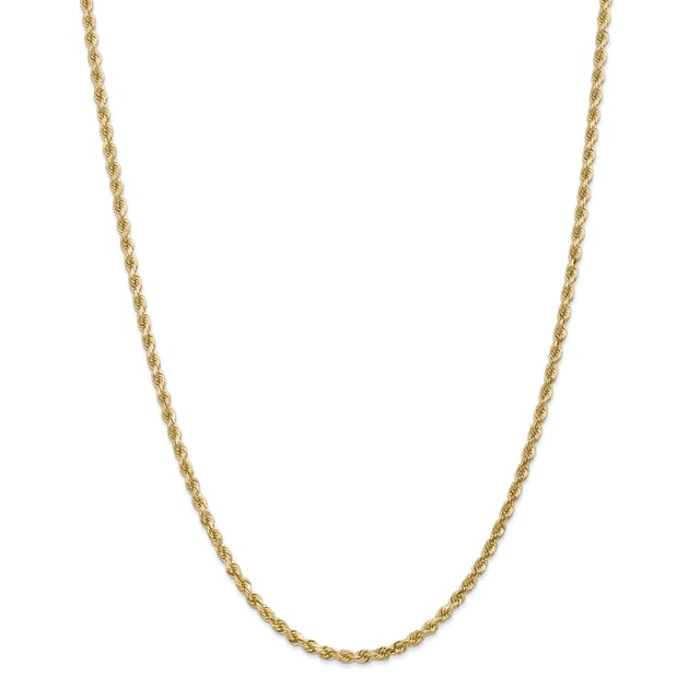 Leslie's 14K 3.00mm Diamond-Cut Rope Chain (Weight: 14.49 Grams, Length: 18 Inches)
