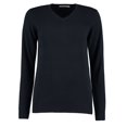 thumbnail image 1 of Kustom Kit Sweat-Shirt en Coton et Col V pour Femmes, 1 of 2