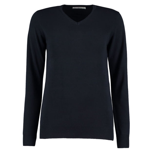 Kustom Kit Sweat-Shirt en Coton et Col V pour Femmes