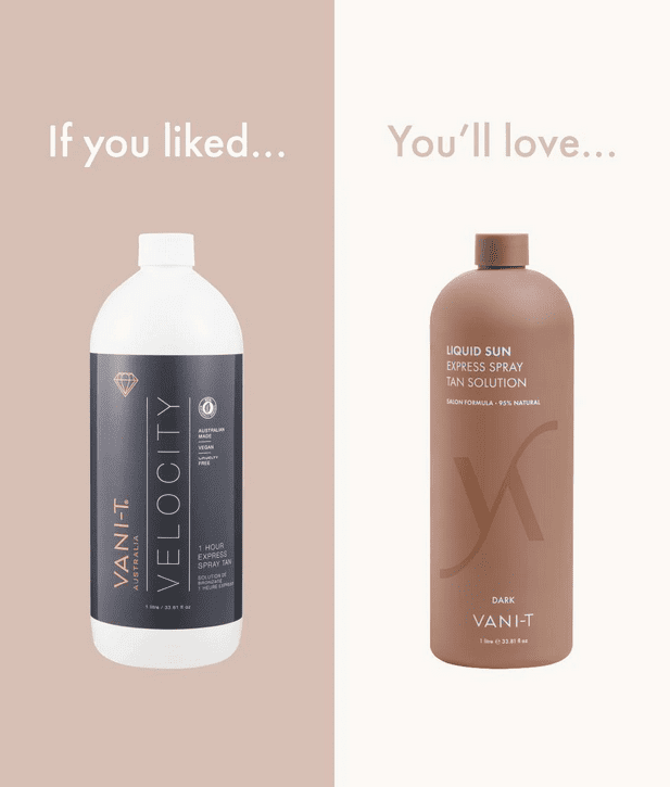 Vani-T Liquid Sun Express Spray Tan Solution - Dark