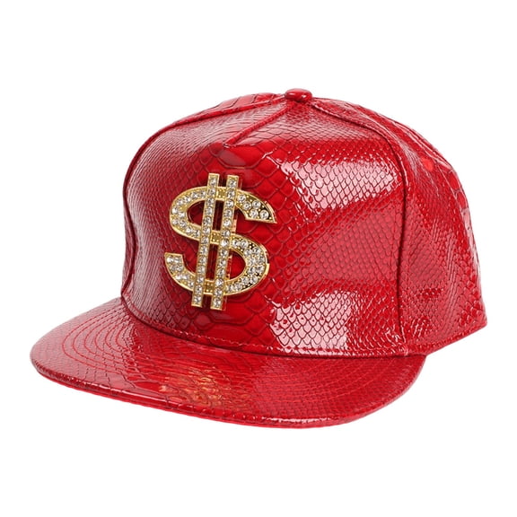 Unisex Shiny Skin Baseball Caps With Embroidered Sign