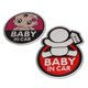 thumbnail image 1 of Car Stickers Kids Baby On Board Decals Sticker On Car Reflective Motorcycle Decal Car Styling Baby In Car Warning StickersA He Qiyong unisex, 1 of 1