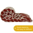 thumbnail image 5 of Flxxie Acrylic Knitted Throw Blanket with Decorative Tassel Couch Bed Sofa, 51" x 67", Pink and White Chevron, 5 of 5
