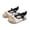 Gold, variant on SYMSHOES Gold Mary Jane Shoes for Girls, Kids & Little Kid First Walker Dress Flats with Bow & Buckle for Wedding Party, Breathable & Comfortable,Size 9 M