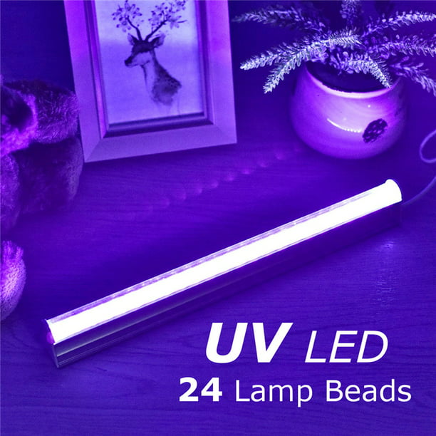 Toelating Slim Aarzelen 1/2 Packs UV 24LED Black Light Fixtures Portable Black light Lamp UV Poster  UV Art Dimmable Blacklight Lamp for DJ Party and Holidays Authentication  Currency/Stain Detector - Walmart.com