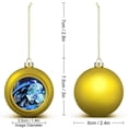 thumbnail image 2 of Shadow Milk Cookie Christmas Balls Ornaments Decoration Xmas Tree Hanging Ornament Pendant for Home Indoor Holiday Party Decor 4PCS, 2 of 8