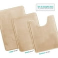 thumbnail image 5 of 3-Piece Non-Slip Bathroom Rug Set – Ultra-Absorbent Coral Fleece Mats for Toilet, Vanity & Wet Floors, Machine-Washable Anti-Skid Bath Mats&nbsp;, 5 of 6