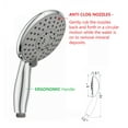 thumbnail image 2 of Ana Bath High-Pressure Anti-Clog 5-Inch 5- Spray Modes Handheld Shower Head System + 60-Inch Stainless Steel Shower Hose (Chrome), 2 of 6