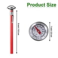 thumbnail image 2 of 3 Pcs Instant Read 1 Inch Dial Food Thermometer Pocket Kitchen Thermometer with 3 Pcs Calibration Sleeves for Meat Food Cooking Coffee Drinks Chocolate Milk Foam, 2 of 7