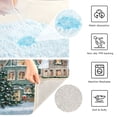 thumbnail image 4 of U-Shaped Toilet Mat Plush Bathroom Rug Mat Non Slip Bathroom Mats Cozy Winter Town with Snow, 4 of 5