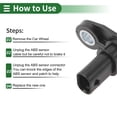 thumbnail image 7 of Unique Bargains ABS Wheel Speed Sensor ABS Sensor No.A2479058600 for Mercedes-Benz Sprinter 1500 907 2020-2021 1 Pc Rear Left Rear Right, 7 of 7