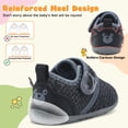 thumbnail image 4 of JOINFREE Baby First Walk Shoes Boys Girls Infant Crib Shoe Toddler Barefoot Shoes, 4 of 7