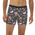 thumbnail image 2 of Men'S Boxer Briefs, Leafy Dragonfly Butterfly Soft And Breathable Mens Underwear Boxer Briefs With Widen Waist, 2 of 2