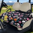 thumbnail image 3 of Psesaysky Golf Cart Seat Covers with 4 Pockets Skull Tropical Hibiscus Non-slip Seat Blanket Golf Cart Accessories Decor for Women Men, Suits Yamaha, Club Car and Other 2 Person Seats, 3 of 8