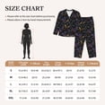 thumbnail image 4 of Fuzoiu Lavender Flowers Print Women's Long-Sleeved Pajama,Lounge Button Down Nightwear,Womens Notch Collar Pajama Set-Large, 4 of 7