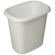 Rubbermaid Vanity Trash Can Wastebasket 6.0 quarts (FG295300WHT) , White