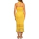 thumbnail image 3 of INSPIRE CHIC Vestido de Playa Sin Mangas con Cuello Halter de Crochet Transparente XL Amarillo, 3 of 6