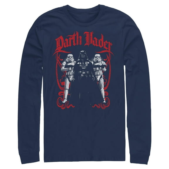 Mens Star Wars Darth Vader and Stormtrooper Pose Long Sleeve Shirt
