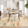 thumbnail image 5 of Garvee 10x13 Modern Abstract Area Rug Machine Washable Rug, Soft Non-Slip Indoor Carpet for Living Room Bedroom Home Office, Camel, 5 of 8