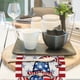 thumbnail image 3 of Nueva Bandera de Mesa Del Día de La Independencia con Patrón de Camión Enano Patriótico, Mantel, Decoración de Mesa, Bufanda de Tira, 3 of 4