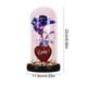 thumbnail image 3 of Heart Shaped Night Light with LED Glowing Preserved Rose in Glass Dome for Valentines Birthday Gift 1 Count, 3 of 6