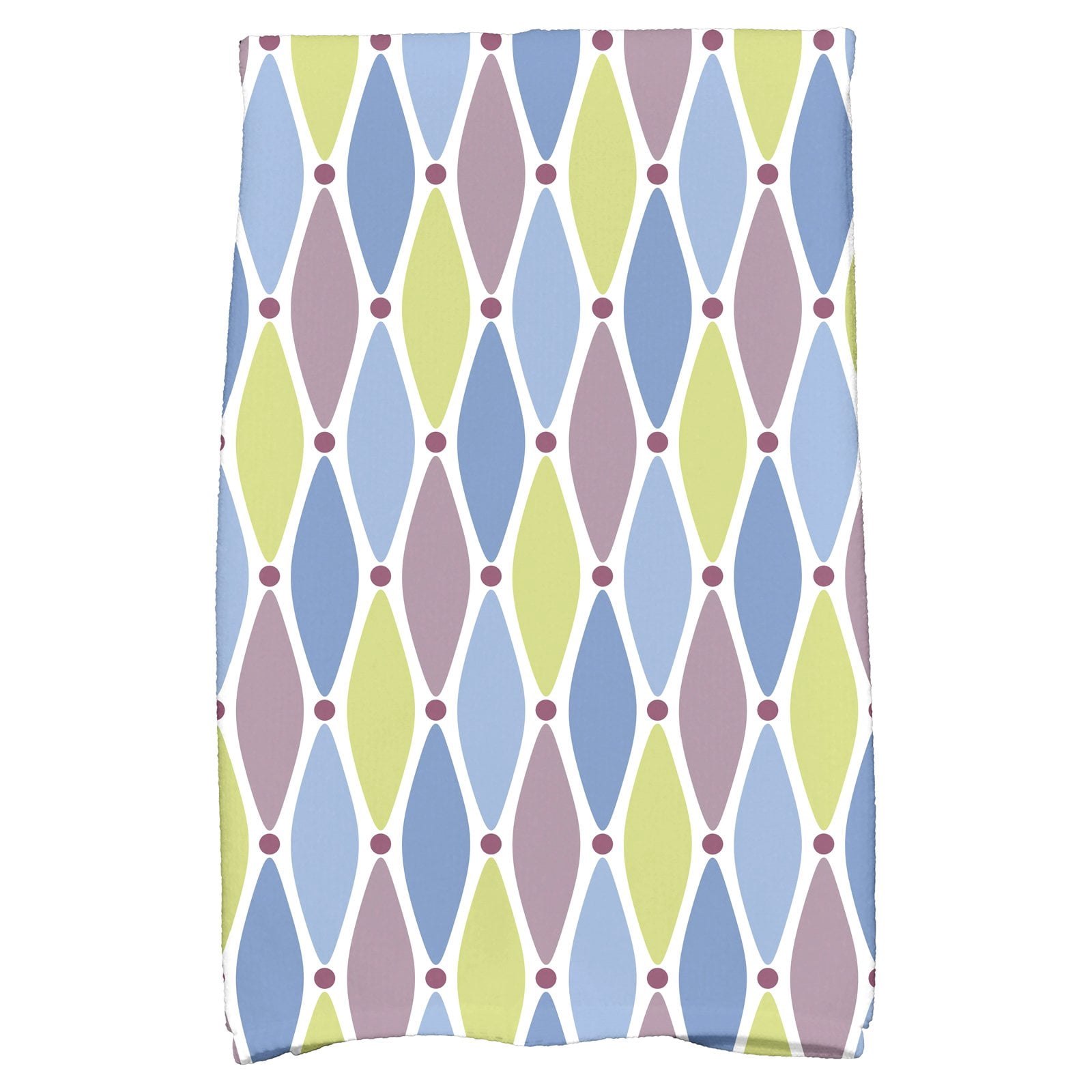 Simply Daisy 18" x 30" Wavy Splash Geometric Print Hand Towel