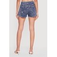 thumbnail image 4 of Women's WAX Acid Wash Denim Frayed Fixed Cuff Shorts, 4 of 4