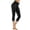 A-Black2163, variant on SONXAHE Womens Solid Capri Leggings High Waist Stretch Cropped Workout Pant