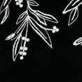 thumbnail image 4 of HGTV Home Collection by National Tree Company Christmas Pillow, Black, Mistletoe, Embroidered, White Lettering , Black and White Mini Pom Pom Trim, 18 Inch, 4 of 4
