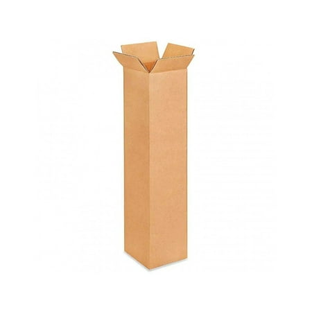 IDL Packaging Tall Corrugated Shipping Boxes 8"L x 8"W x 48"H (Pack of 10)