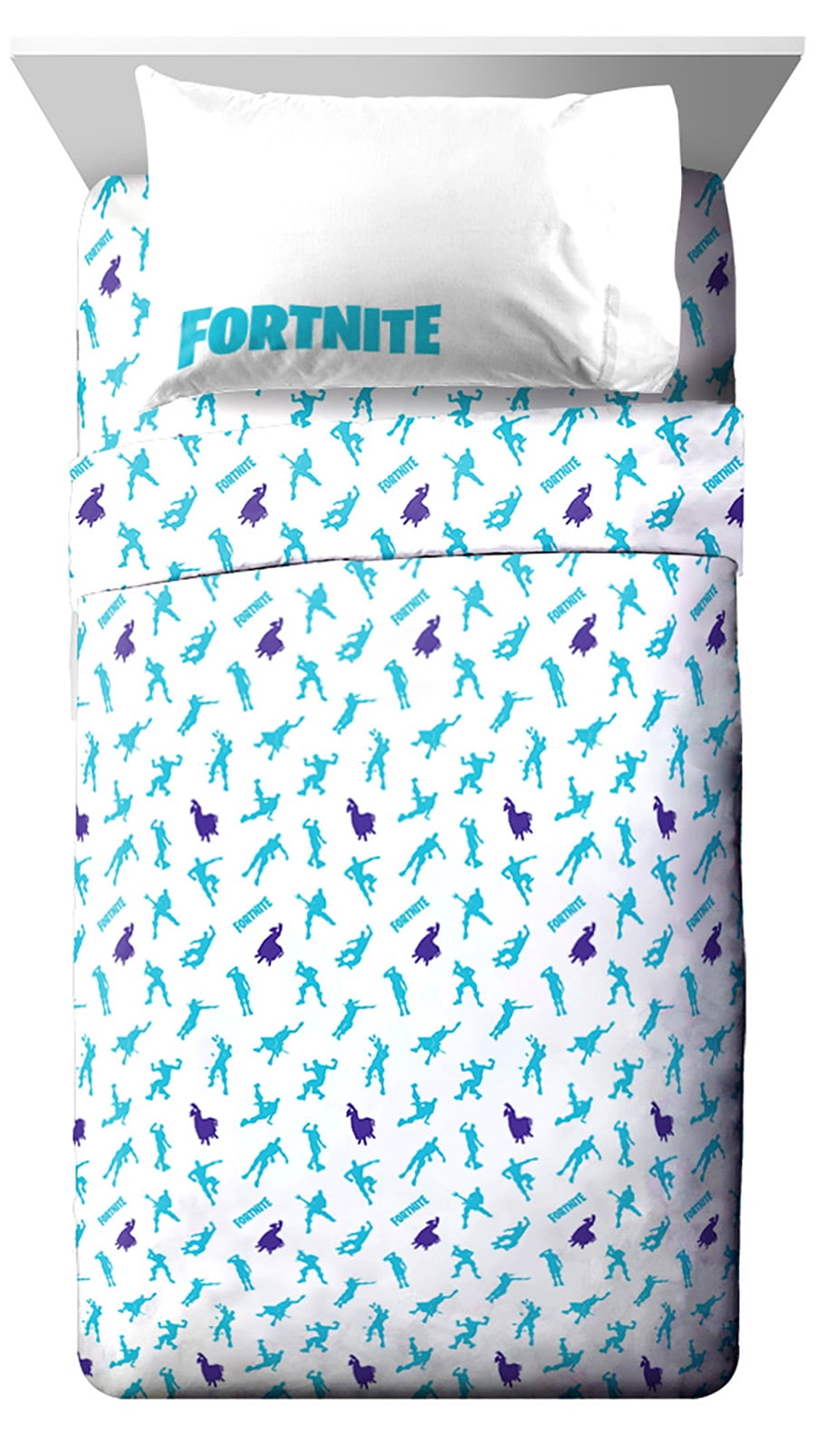 Fortnite Boogie 5 piece Twin Bed-in-a-Bag, 100% Microfiber, Blue